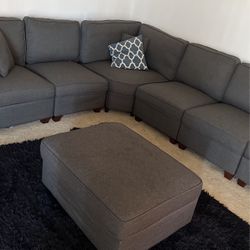L Shaped Sectional With Ottoman