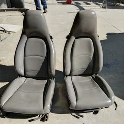 Porsche 993 Grey Leather Seats
