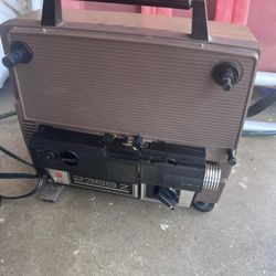 Super 8 Projector And Projector Screen