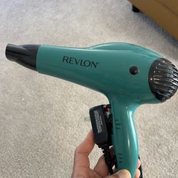 Hair Dryer - Large, Revlon, Green - Half Price Of Amazon