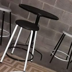 Bar Stool Set Includes Table And Stools Indoor Outdoor Furniture 