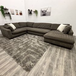 Potato Barn Huge Sectional Couch - Free Delivery 