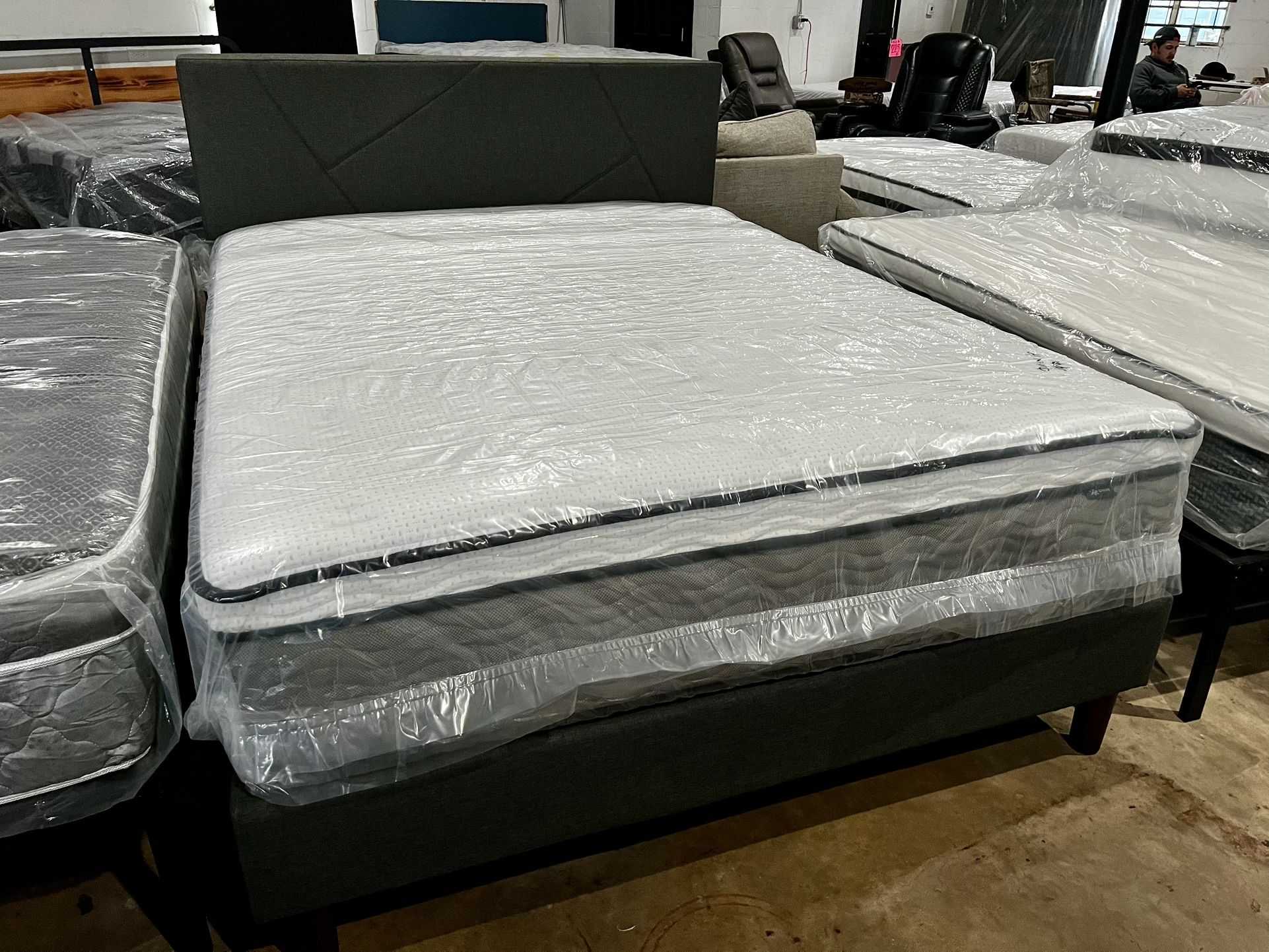 Extra Firm Queen Mattress Only Few Left In The Warehouse. Perfect For Side Sleepers And Morning Backache