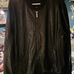 Structure Leather Jacket