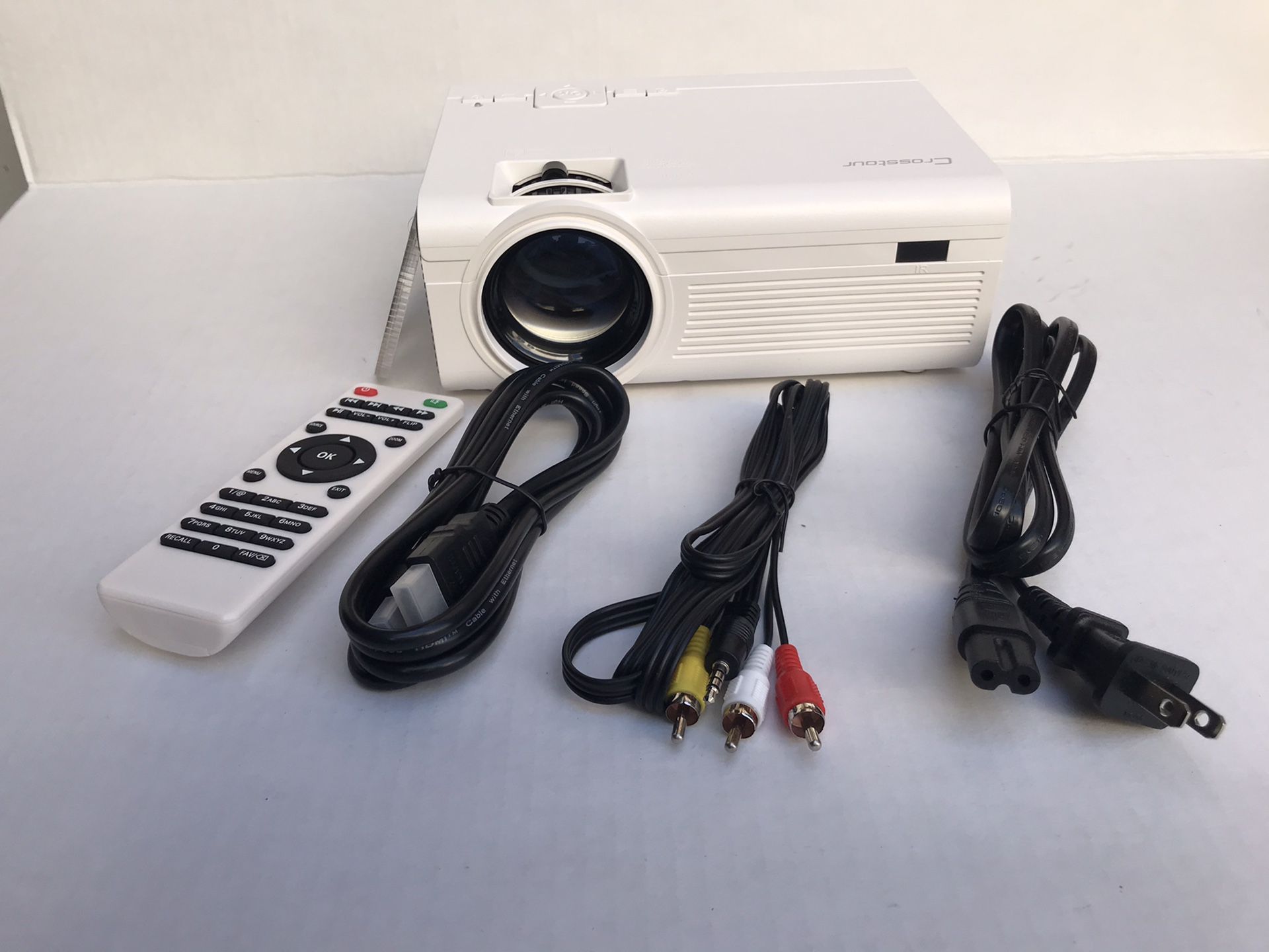 Mini LED Video Projector 1080P Supported, Crosstour HD Portable Projector