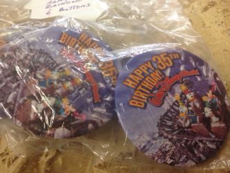 Disney 35th Birthday Buttons
