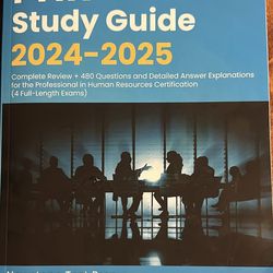 2024-2025 PHR Study guide