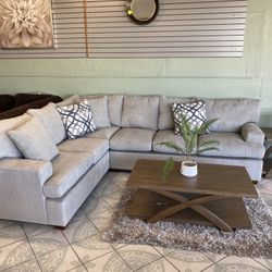 Grey Sofa Sectional ‼️take It Home With $39 Easy Approval ‼️
