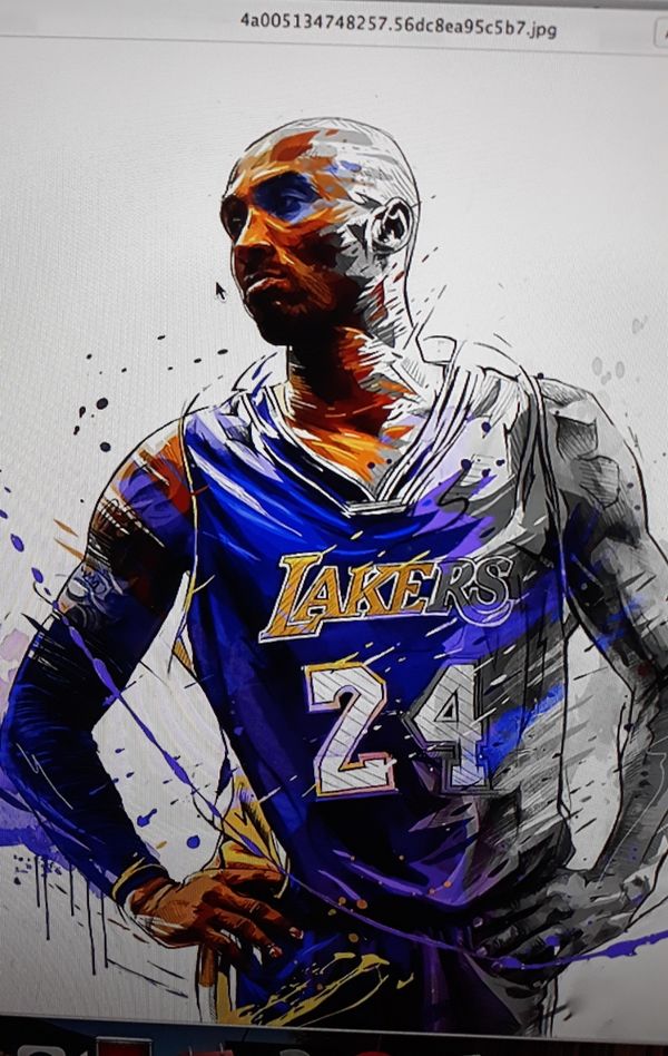 Kobe Bryant artwork frames art picture for Sale in Los Angeles, CA