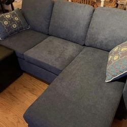 Gray Modern 79” Sectional Sofa with Reversible Chaise by Honbay