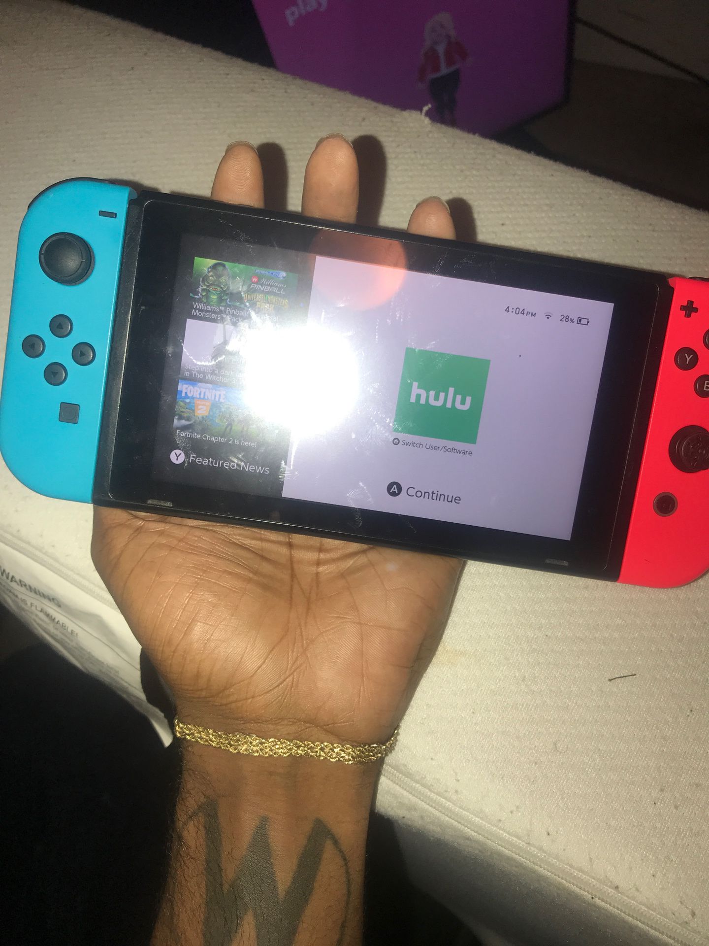 Nintendo Switch + Game (Cash Only)