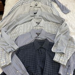 Seven Long Sleeve Mens Button Down Shirts Medium