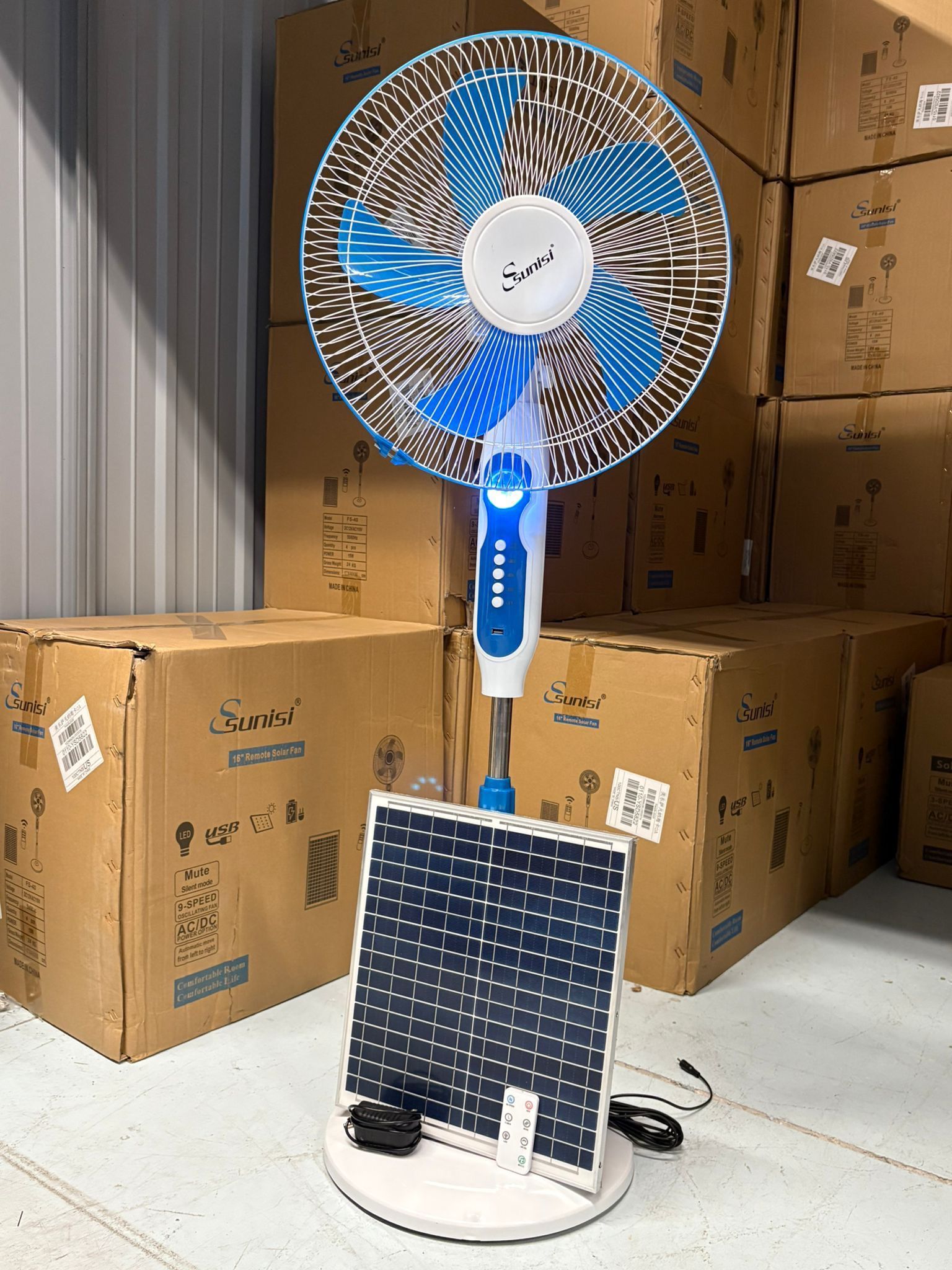 New Rechargeable Solar Fans! βοΈ With Remote π±!Delivery Available