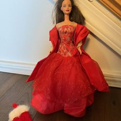 Christmas Barbie In Red