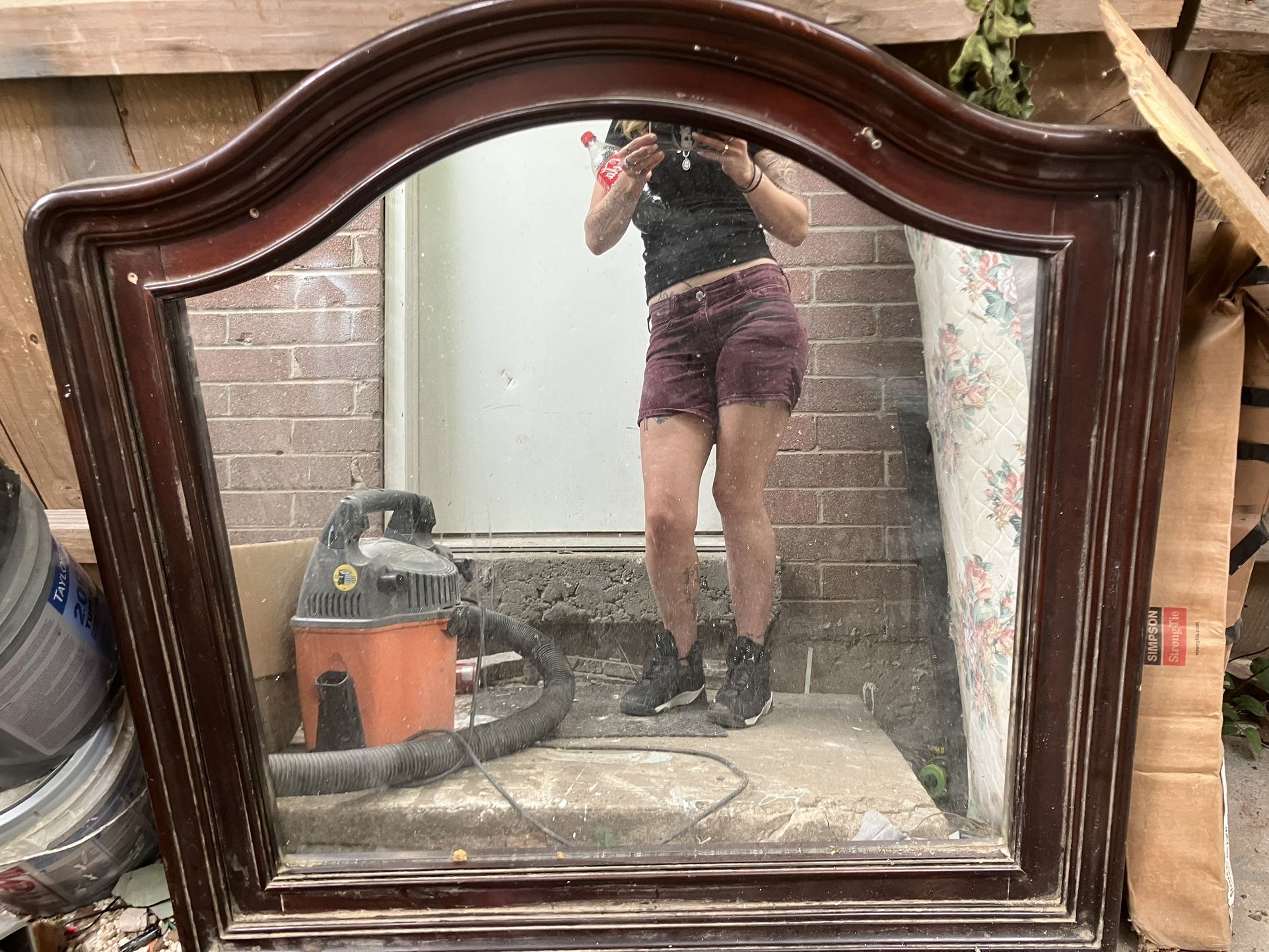 Wooden Increased Antique Mirror