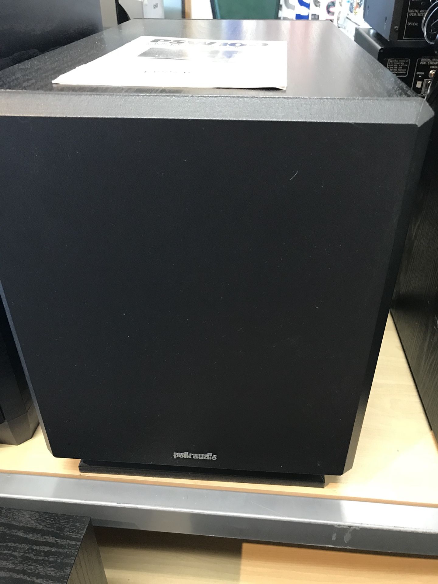 POLK PSW100 subwoofer EXCELLENT QUALITY tested