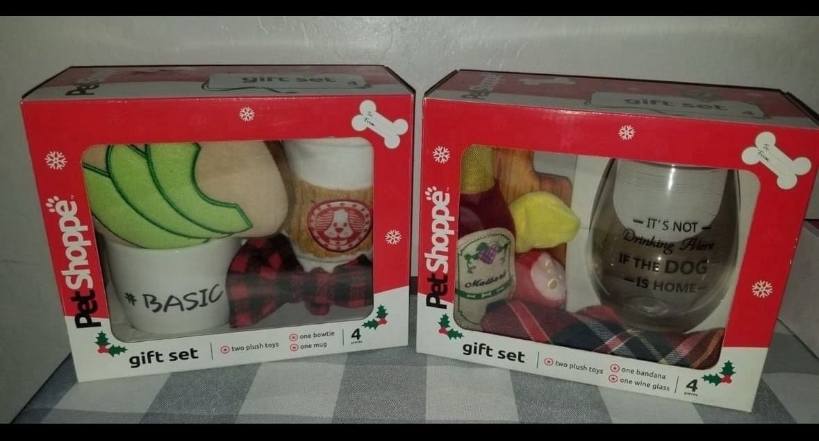 New Set of 2 Dog Toy Gift Sets