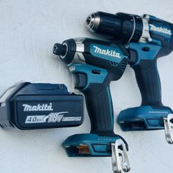 Makita 18-Volt LXT Lithium-ion Brushless Cordless 2-piece Combo Kit (Hammer Drill/Impact Driver) 4ah battery