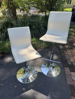 White Chrome Barstools