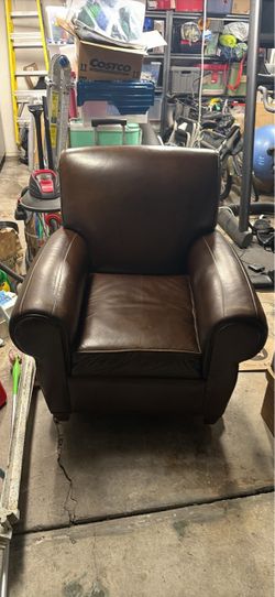 Brown Leather Armchair