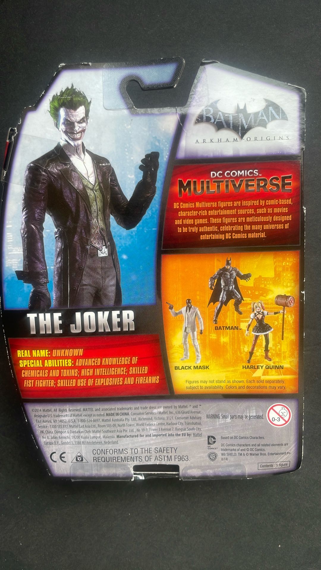 Arkham origins the Joker DC Multiverse Batman Arkham origins