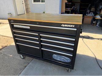 Husky tool storage and workbench combo