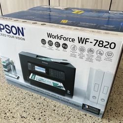 EPSON WF-7820 Workforce Printer LN In Box