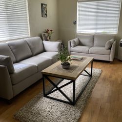 Italian leather sofa Set With Sofa Bed 