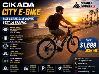 🚲⚡CIKADA CITY E-BIKE 🚲⚡ RIDE SMART - SAVE MONEY