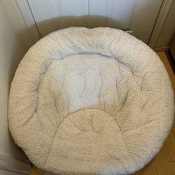 White Papasan Chair (Large Folding)