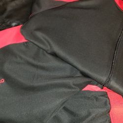 Large Red and Black Jogging Suit