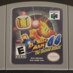 Bomberman 64 The Second Attack Nintendo 64 Video Game Cartridge N64