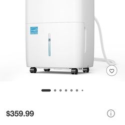 NEW
NO BOX

High Humidity 120 pt. 6,000 sq. ft. Energy Star Dehumidifier in White with Bucket and Drain Hose for Bedroom, Basement