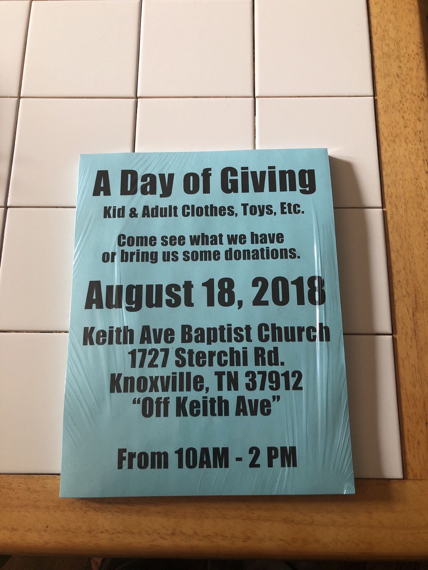A Day Of Giving