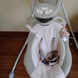 Ingenuity inlighten baby cradling swing rocker chair