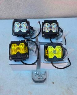 LED Light Pods Work Lights Luces Focos Niebla Neblina Chevy Gmc Ford Toyota Dodge Ram Chevrolet Jeep