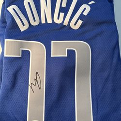 Luka Doncic NBA Autographed Jersey W/COA