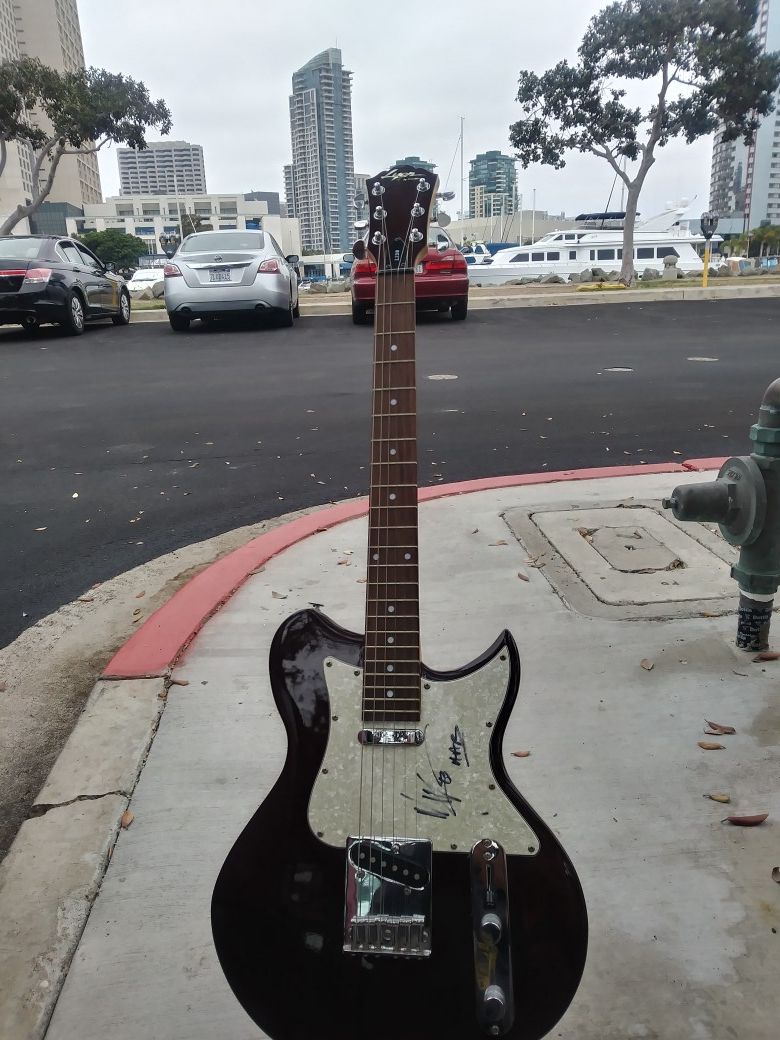 Lyon By Washburn Tele Style Autographed "Mike Kennerty"