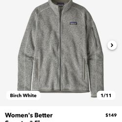 Woman’s Patagonia Better Sweater In Grey XS