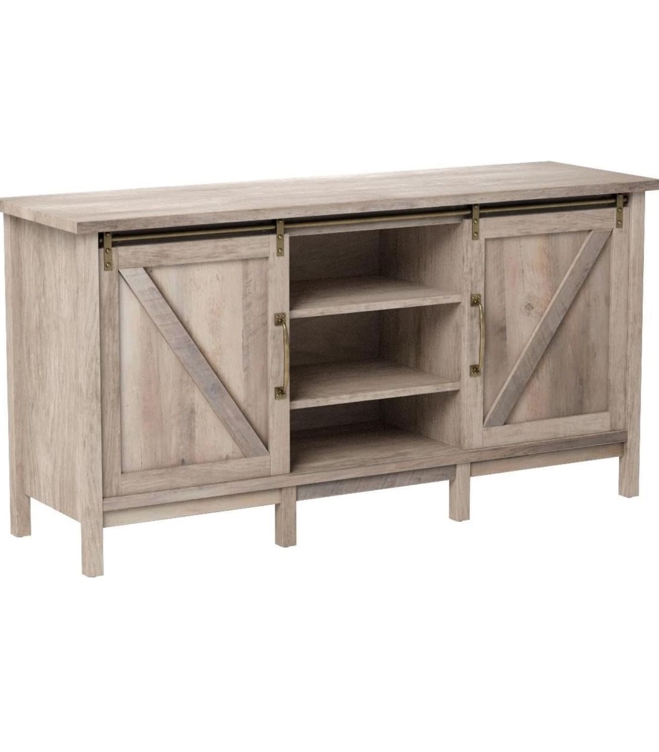 Rustic Contemporary Gray TV Stand / Console Table – Fits TVs Up to 60”