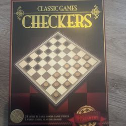 Pressman Clásicos premium: damas | Tablero de juego plegable de tamaño completo con piezas de juego de madera | 2 jugadores, a partir de 8 años