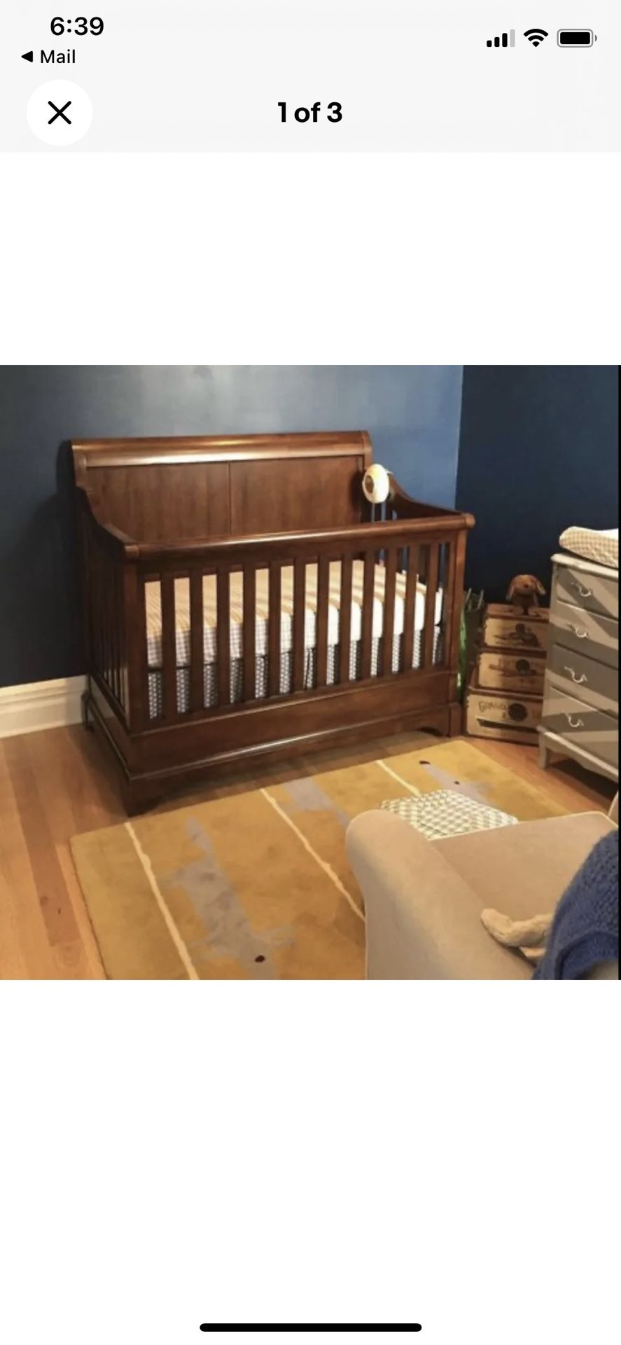 Furniture Pembrooke Crib Bertini Pembrook In Convertible Crib