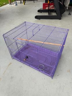 Purple Small Bird Cage Dimensions (LxWxH): 20”x14”x14”)