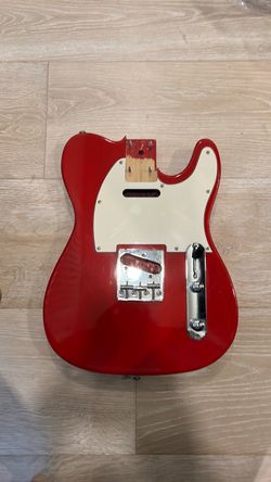 Red telecaster guitar body
