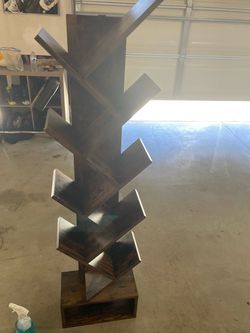 Tree-Shaped Wood Bookshelf