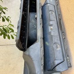 Wheel well bed store boxes.