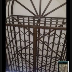 88 Bottle Wine Rack--Metal 6 Foot Tall