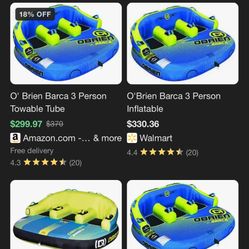O’Brien Barca 3 Person inflatable 