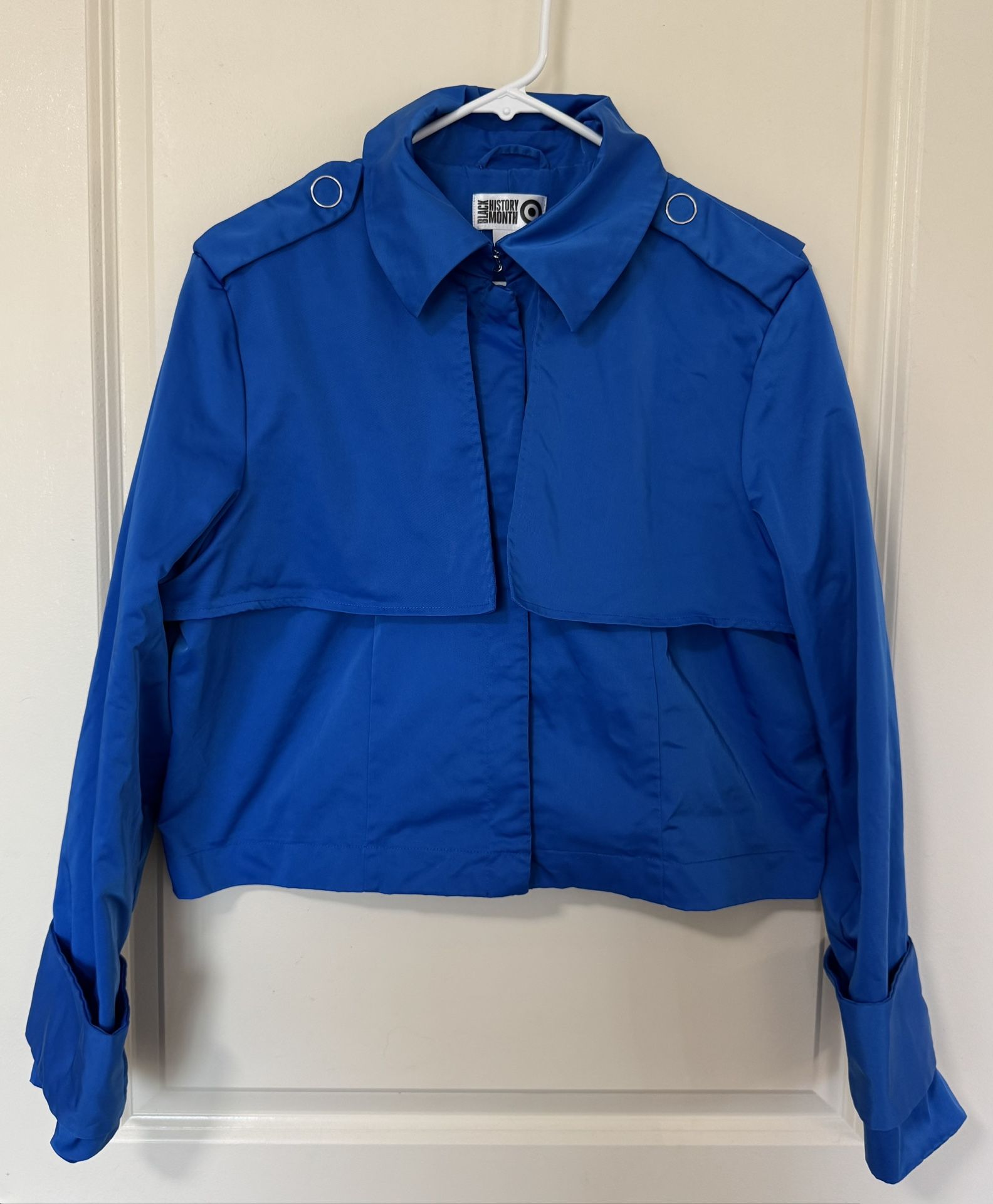 Target Black History Month Collection Royal Blue Jacket Coat Size L Lightweight