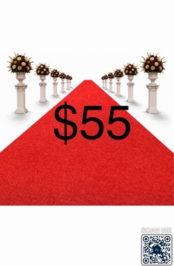 3x15 Ft Red Carpet Runner for Events, Aisle Rug with Non-Skid Rubber Back, Flat Lay Roll, Indoor Outdoor Walkway Carpet for Wedding Ceremony, Party En